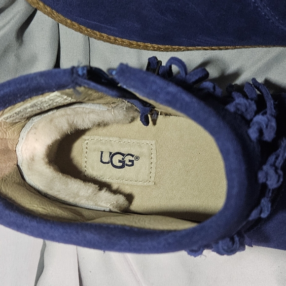 UGG Australia Shenendoah Fringe Ankle Boots Size 7.5 - Picture 11 of 14